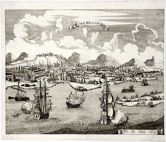 KOPPMAYER, Jacob., Die Statt Alkeir in Aegypten (Cairo)., antique map, old maps