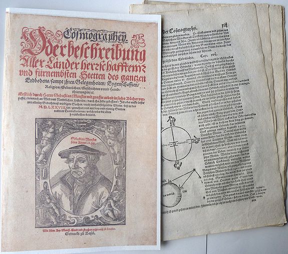 MÜNSTER, Sebastian., Cosmographia., antique map, old maps
