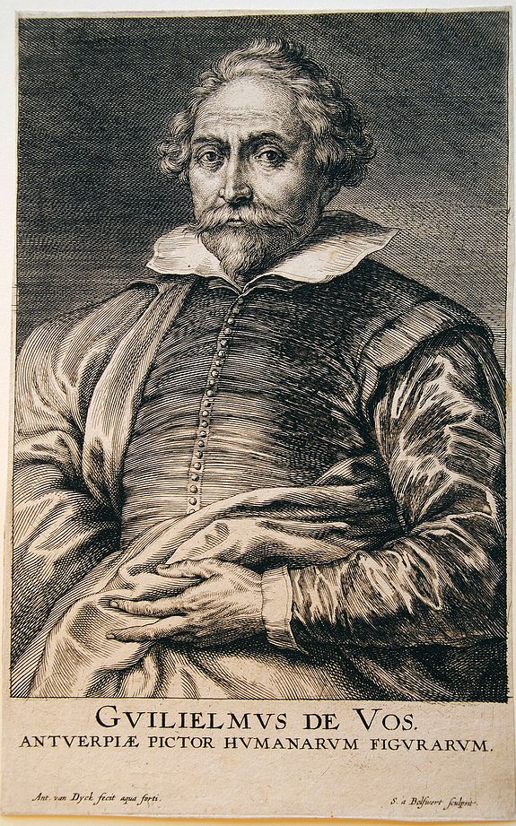 DYCK, A. van (1599-1641) / BOLSWERT, S. à, Guilielmus De Vos., antique map, old maps
