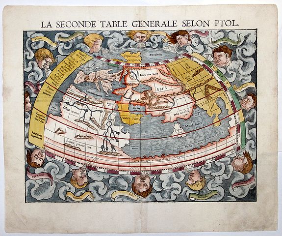 MÜNSTER, Sebastian., LA SECONDE TABLE GENERALE SELON PTOL., antique map, old maps