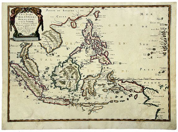 SANSON, N., LES ISLES PHILIPPINES MOLUCQUES et de la Sonde., antique map, old maps