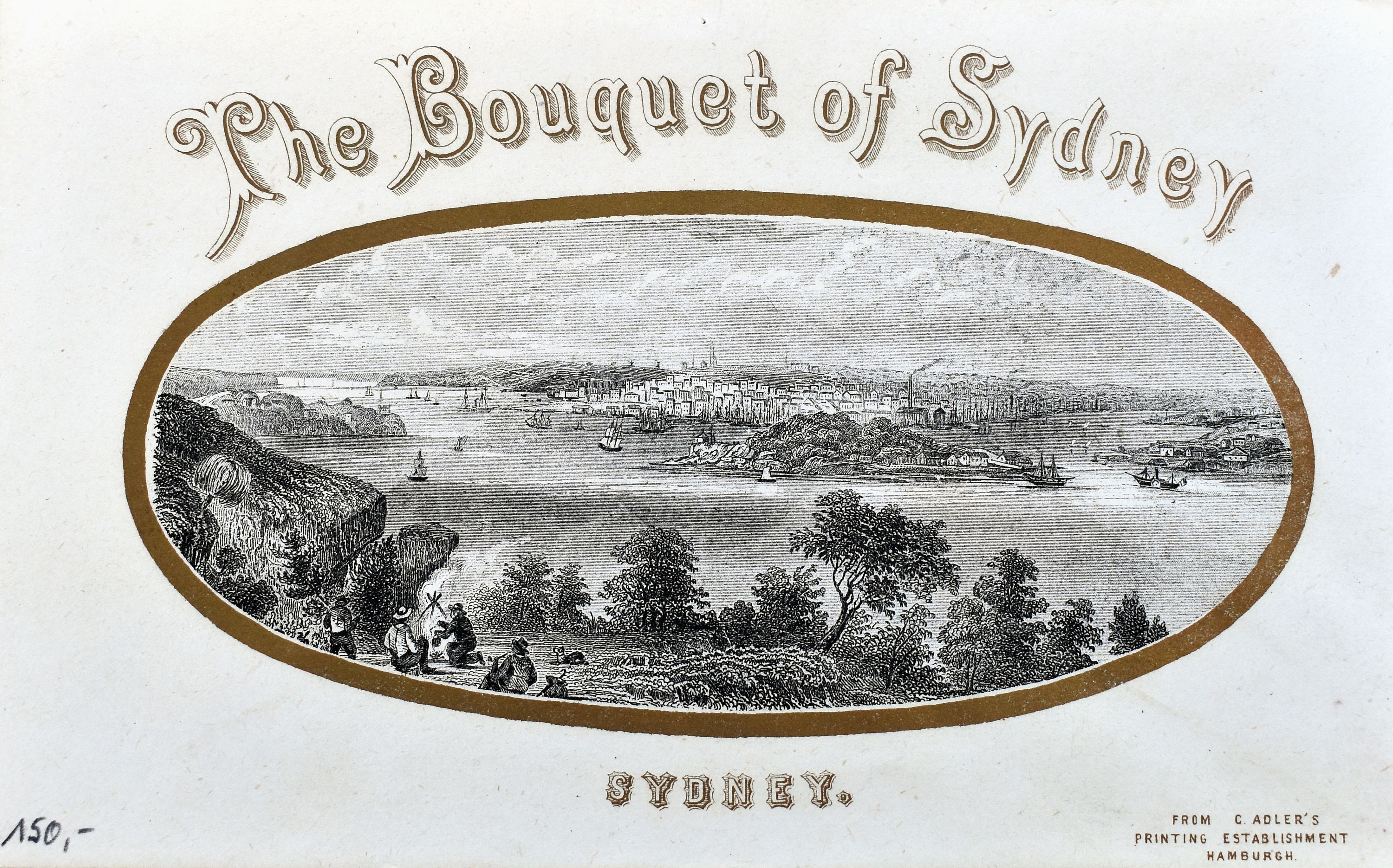 ADLER, C., The Bouquet of Sydney., antique map, old maps
