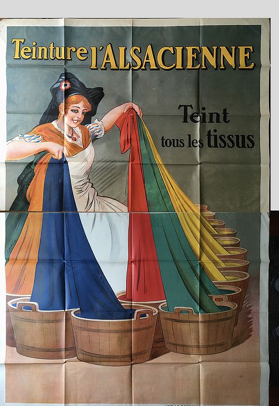 DORFINANT, Albert (Dorfi), Teinture L'Alsacienne. Teint tous tissus., antique map, old maps