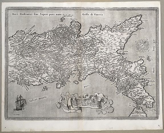 ORTELIUS, A., Regni Neapolitani Verissima secundum antiquorum et recentiorum traditionem descriptio, Pyrrho Ligorio Auct., antique map, old maps