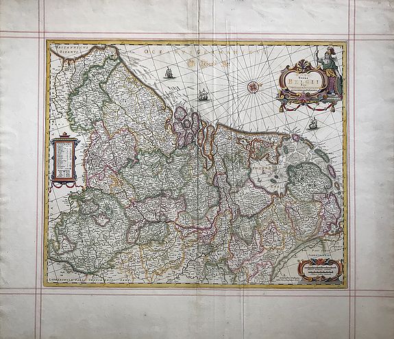 PITT, M. / SWART, S. / JANSSONIUS VAN WAESBERGHE, Nova Totius Belgii sive Germaniae Inferioris., antique map, old maps