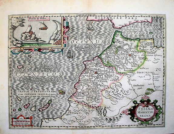 MERCATOR,G./ HONDIUS,J., Fessae et Marocchi Regna., antique map, old maps