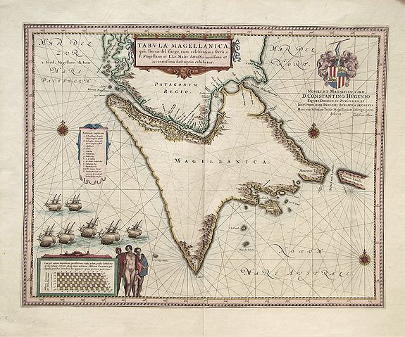 BLAEU, Joan., Tabula Magellanica., antique map, old maps