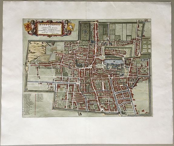 BLAEU, Joan., Haga Comitis. Vulgo 's Graven Hage., antique map, old maps
