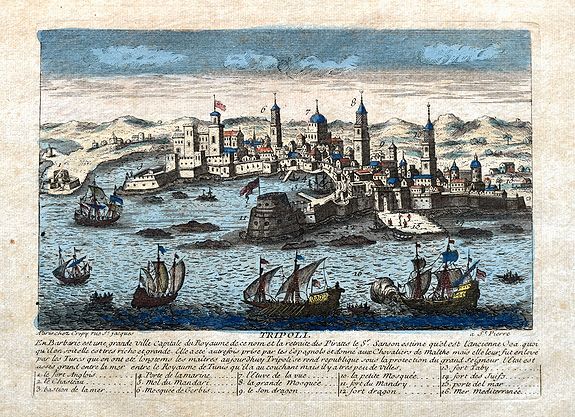CREPY, J., Tripoli., antique map, old maps