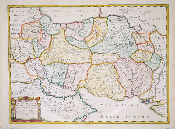 SANSON, N., Description de L'Empire du Sophi des Perses. . ., antique map, old maps