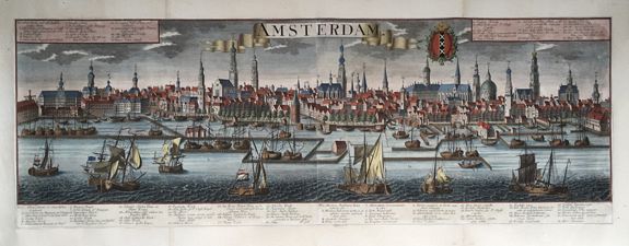 PROBST, J.B., after WERNER, Friedrich Bernard, Amsterdam., antique map, old maps