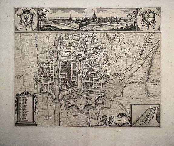 JANNSSONIUS, Joannes., Elbing., antique map, old maps