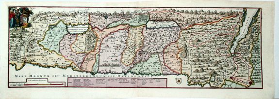 BONFRERIO, J., Tabula Geographica Terrae Sanctae Auctore J. Bonfrerio Societa Jesu., antique map, old maps