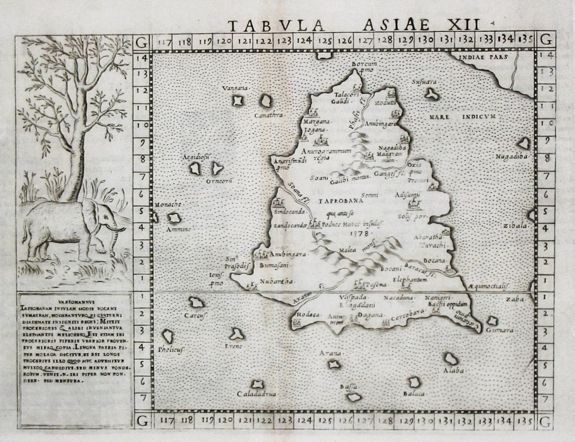 RUSCELLI, G., Tabvla Asiae XII., antique map, old maps