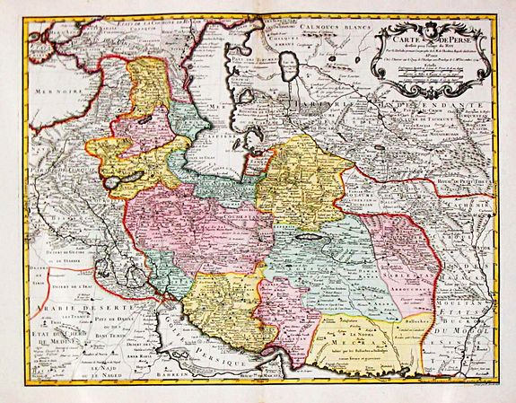 DE L'ISLE, Guillaume, Carte de Perse., antique map, old maps