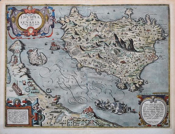ORTELIUS, A., Ischia, quae olim Aenaria., antique map, old maps