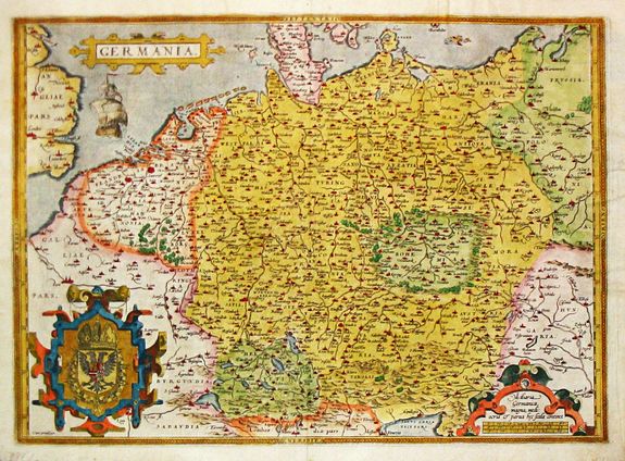 ORTELIUS, Abraham., Germania. . ., antique map, old maps
