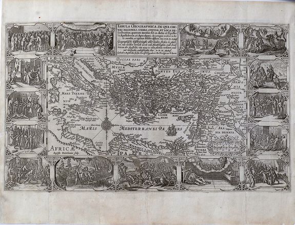 PLANCIUS, P., Tabula geographica in qua omnes regiones, urbes, oppida, et loca describuntur, ...., antique map, old maps