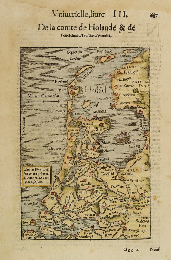 MUNSTER,S., HOLLAND., antique map, old maps