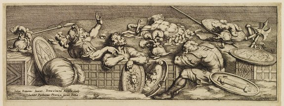 Pietri (di) Santo Bartoli., Rome and soldiers., antique map, old maps