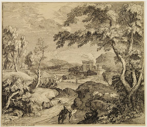 Pieter Rijbrack (1655-1729)., Landscape., antique map, old maps