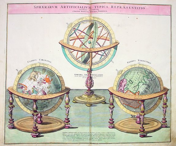 HOMANN, J. B., Sphærarum Artificialium Typica Repræsentatio novissime adumbrata., antique map, old maps