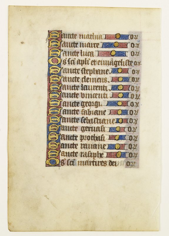 ANONYMOUS, BOOK OF HOURS., antique map, old maps