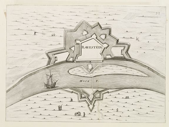 Galeazzo Priorato ., Ravestein., antique map, old maps