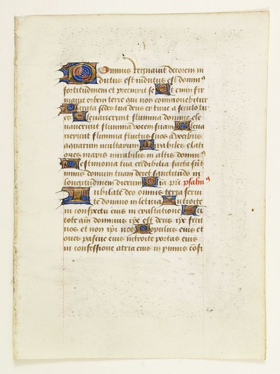 ANONYMOUS, Leaf from a Flemish prayerbook., antique map, old maps