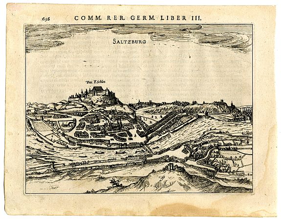BERTIUS, P., Saltzburg, antique map, old maps