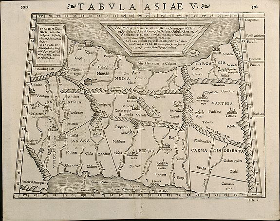 Münster, S., Tabula Asiae V, antique map, old maps