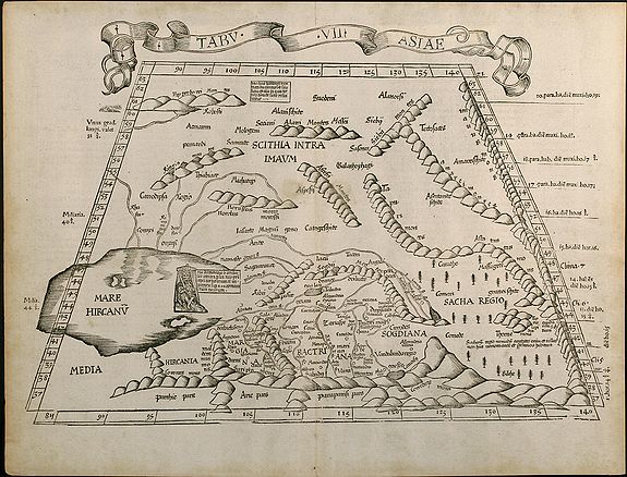 Fries, L., Tabu. VII Asiae, antique map, old maps