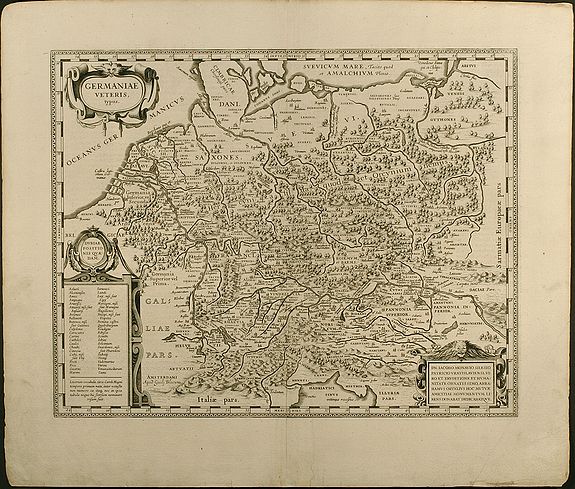 Blaeu, W.J., Germaniae Veteris typus, antique map, old maps
