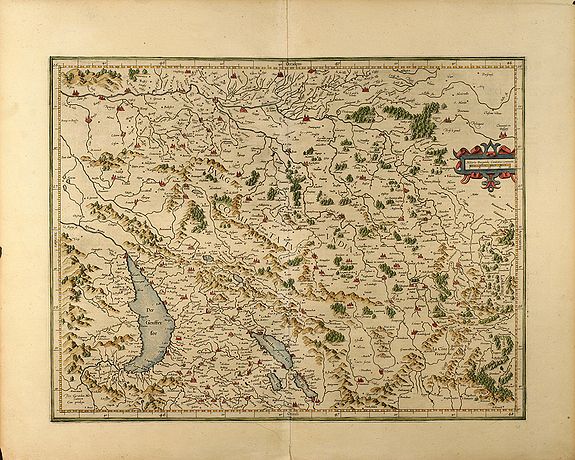 Mercator, G., Burgundia superior sive liber comitatus, antique map, old maps