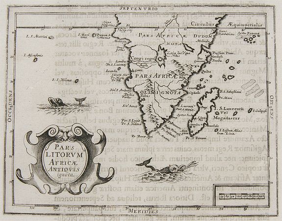 MORISOT, C, Pars Litorum Africae Antiquis ignota., antique map, old maps