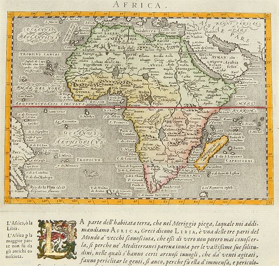 MAGINI, Africa., antique map, old maps