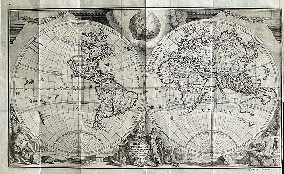 VAN DER AA, P., Orbis Terrarum Nova et Accuratissima Tabula, antique map, old maps