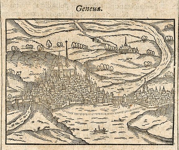 Saur, A., Geneua, antique map, old maps