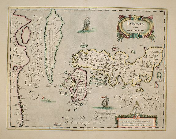 JANSSONIUS, J., IAPONIAE Nova Descriptio., antique map, old maps