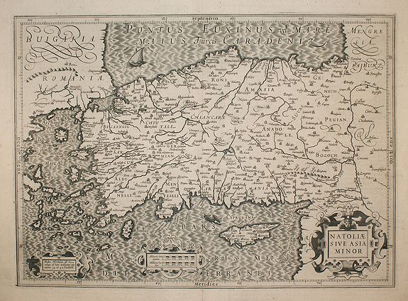 MERCATOR,G./ HONDIUS,J., Natoliae Sive Asia Minor., antique map, old maps