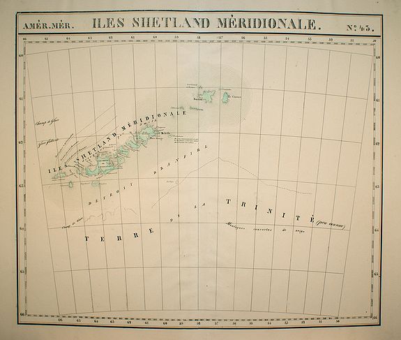 VANDERMAELEN,Ph., Iles Shetland Méridionale. No.43., antique map, old maps