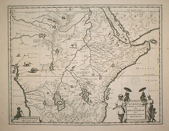 BLAEU,W., Aethiopia Superior vel Interior vulgo Abissinorum., antique map, old maps