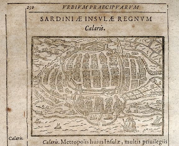 SAUR, A., Calaris, antique map, old maps