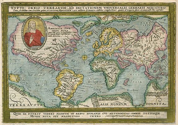 QUAD, M., Typus Orbis Terrarum.., antique map, old maps