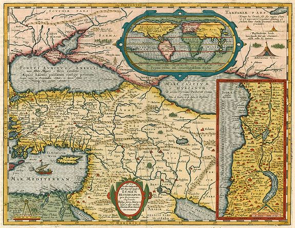 ORTELIUS, A. / MORETUS, B., Lumen Historiarum per Orientem., antique map, old maps