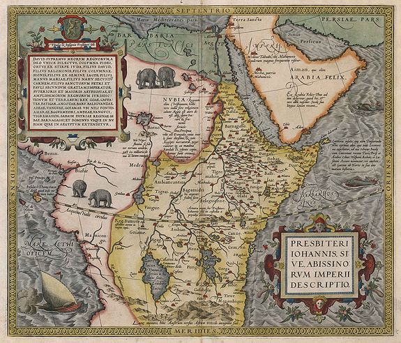 ORTELIUS, A., Presbiteri Iohannis, Sive, Abissinorum Imperii Descriptio., antique map, old maps