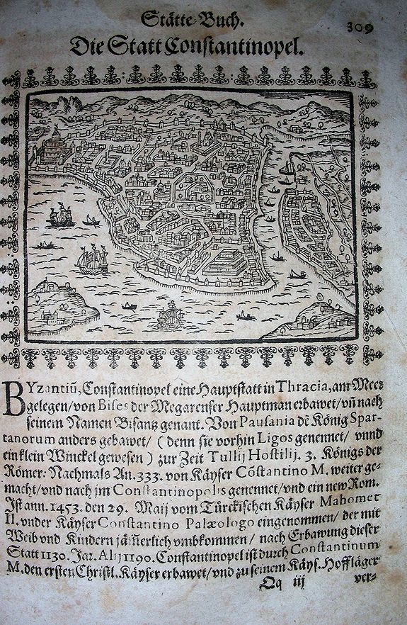 SAUR, A., Constantinopolis., antique map, old maps