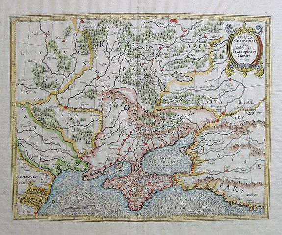 MERCATOR, G / HONDIUS, J., Taurica Chersones Nostra Aetate Przecopsca et Gazara, antique map, old maps