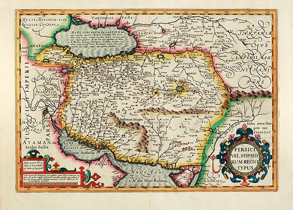 MERCATOR, G., Persici vel Sophorum Regni typus, antique map, old maps