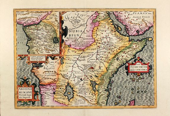 MERCATOR, G., Abissinorum sive Pretiosi Ioannis Imperiu, antique map, old maps